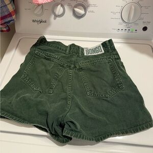 BONGO Women's Deep Green Jean Shorts